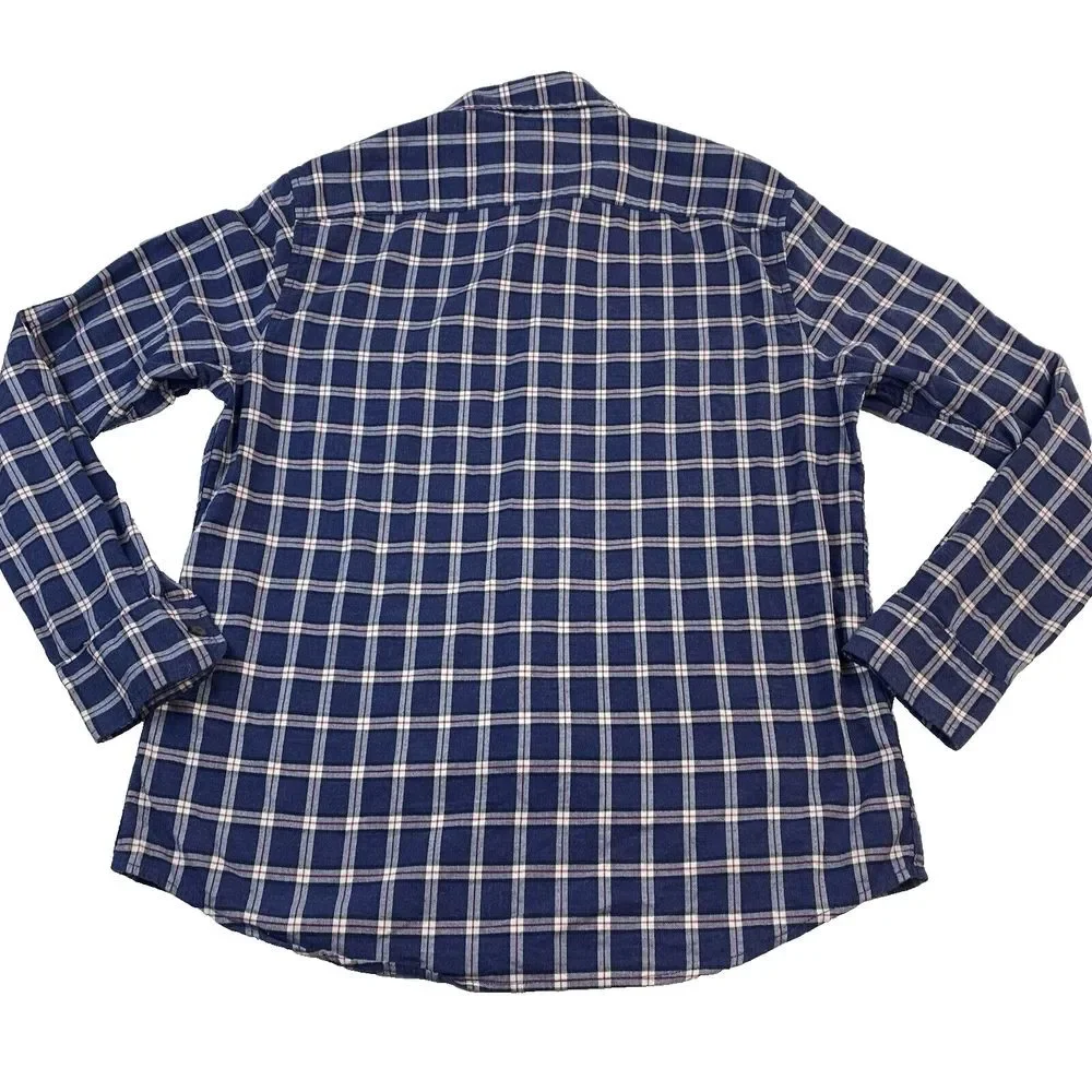 Banana Republic Luxe Flannel Untucked Standard Fit‎ Men's Medium Outdoor Casual